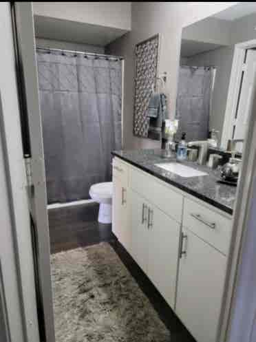 Furnished room private bathroom