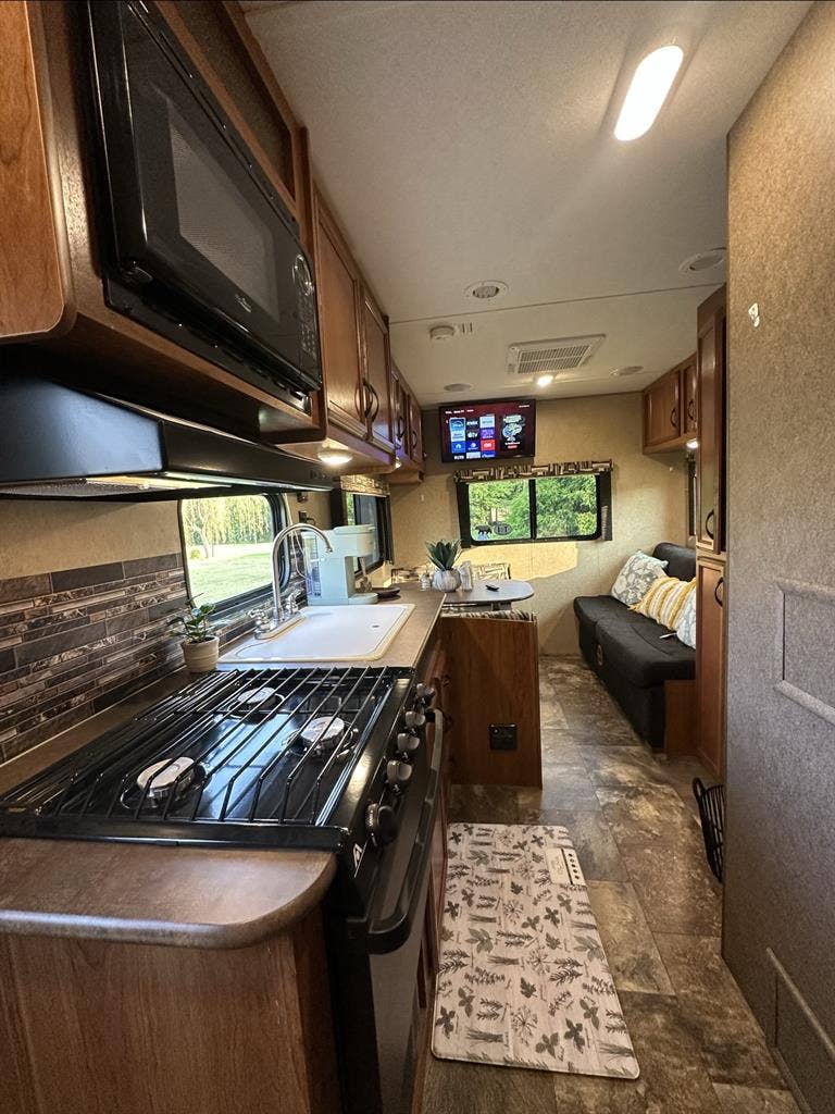 Camper in a beautiful land