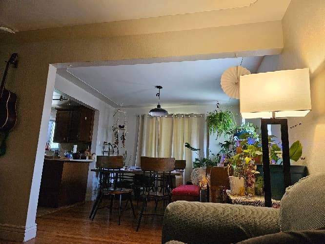 1 upstairs room in a large house.