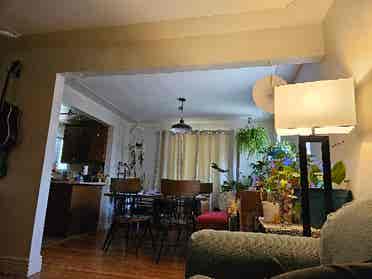 1 upstairs room in a large house.