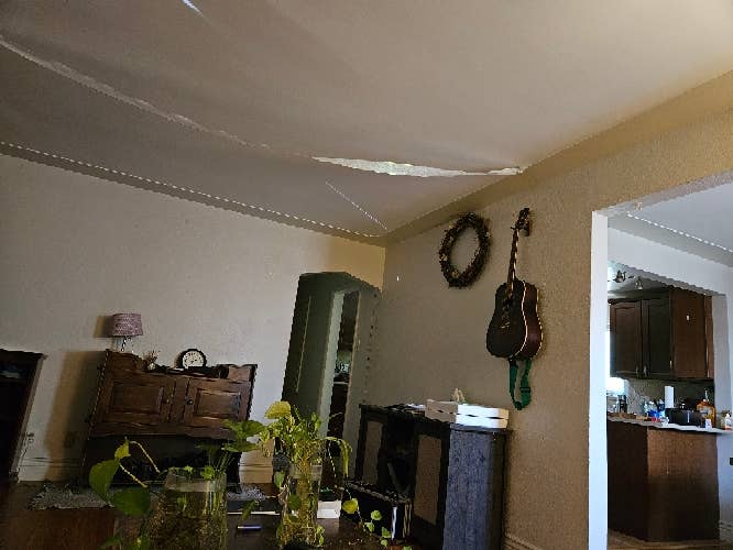 1 upstairs room in a large house.