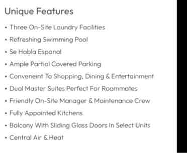 Including utilities and amenities