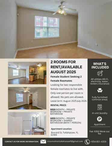 🏡 2 Rooms for Rent