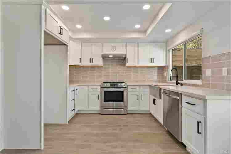 A male roommate in a remodeled home