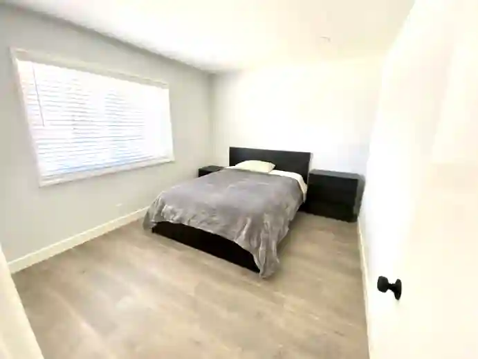 A male roommate in a remodeled home