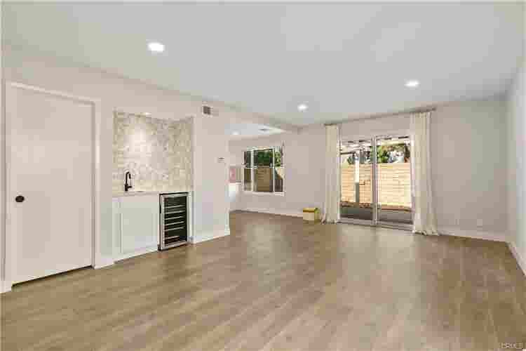 A male roommate in a remodeled home