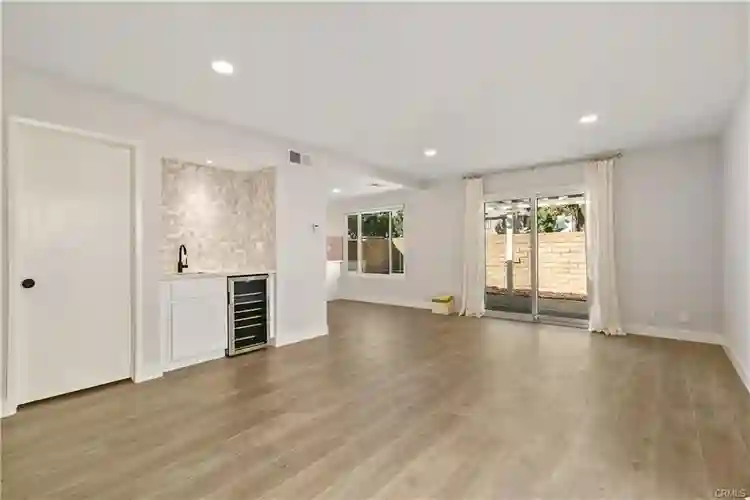 A male roommate in a remodeled home