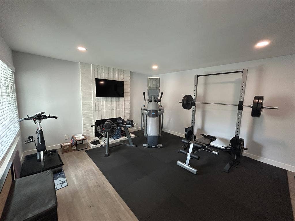 A male roommate in a remodeled home