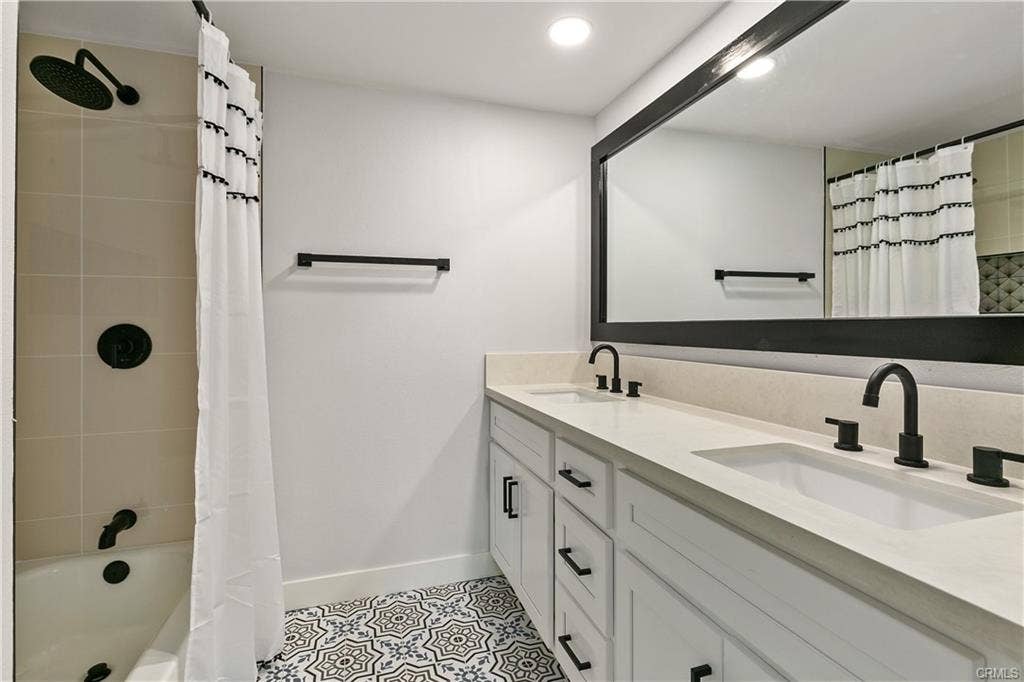 A male roommate in a remodeled home