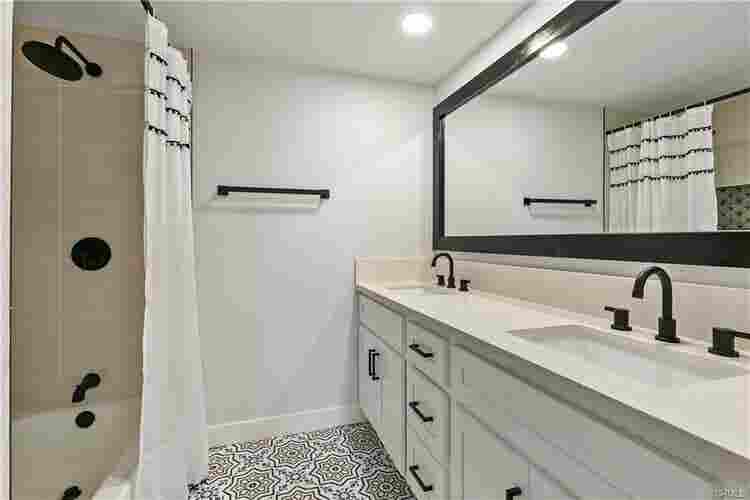 A male roommate in a remodeled home