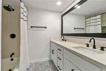 A male roommate in a remodeled home
