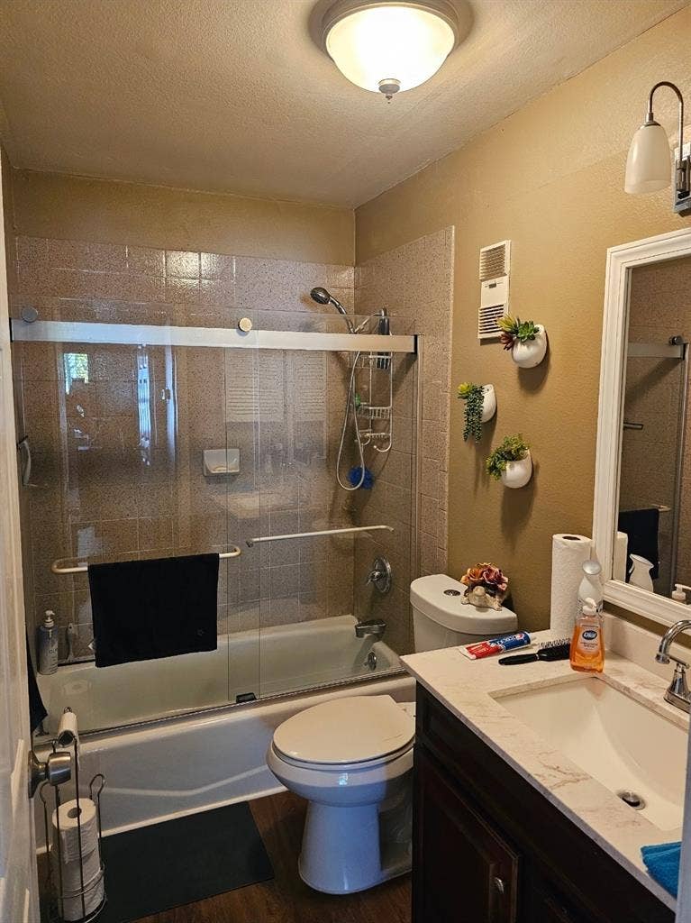 Room for rent in a shared condo.