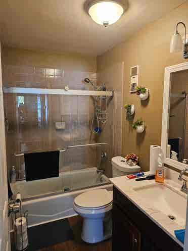 Room for rent in a shared condo.