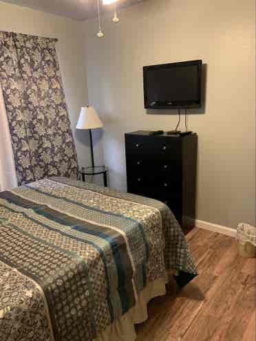 Bedroom with shared bath