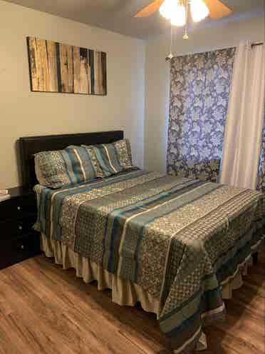 Bedroom with shared bath