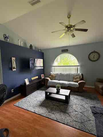 Private Large bedroom and bathroom.