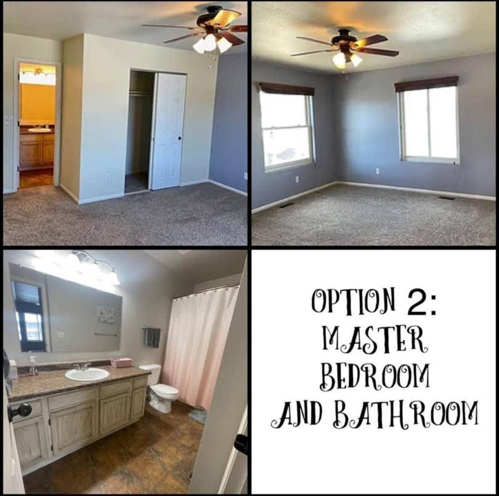 Two room options available