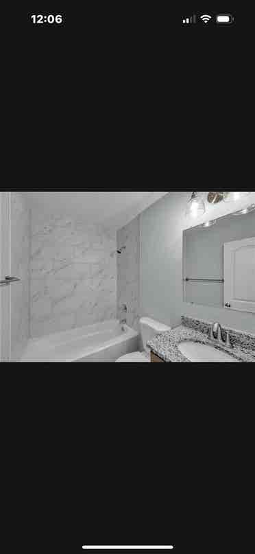 Room with shared bathroom