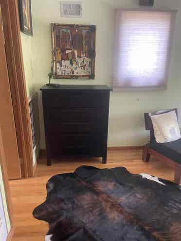 Fully furnished room walk in closet