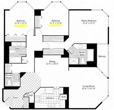 Two Furnished Rooms at  N Harbor Dr