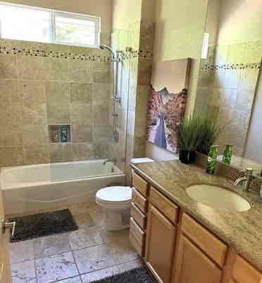 Room with private bathroom