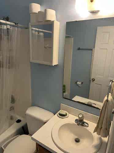 Bedroom with its own bathroomm