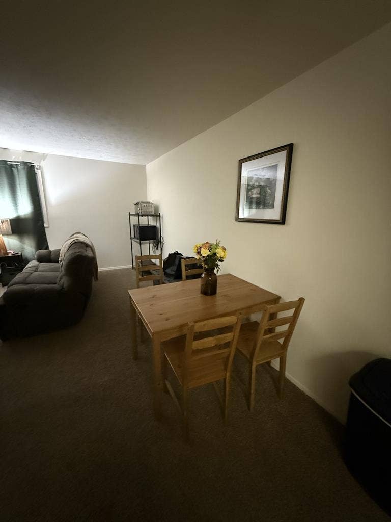 Unfurnished bedroom with balcony