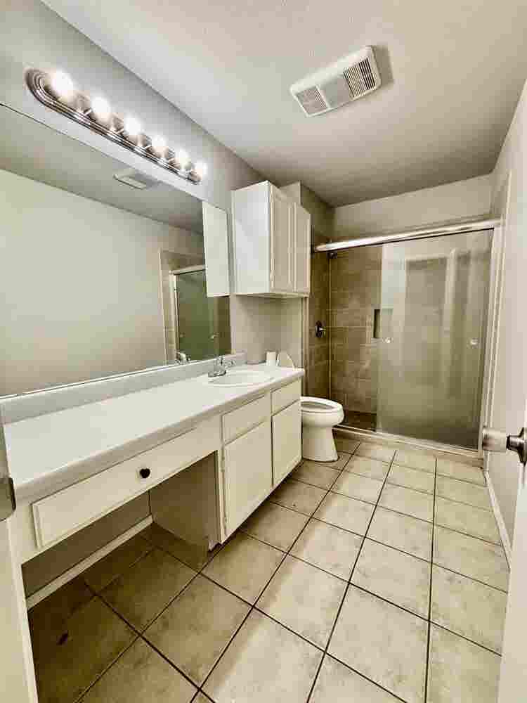 Room with bathroom
