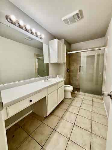 Room with bathroom