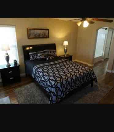Spacious Master bedroom and Bath