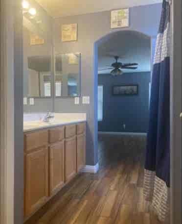 Spacious Master bedroom and Bath