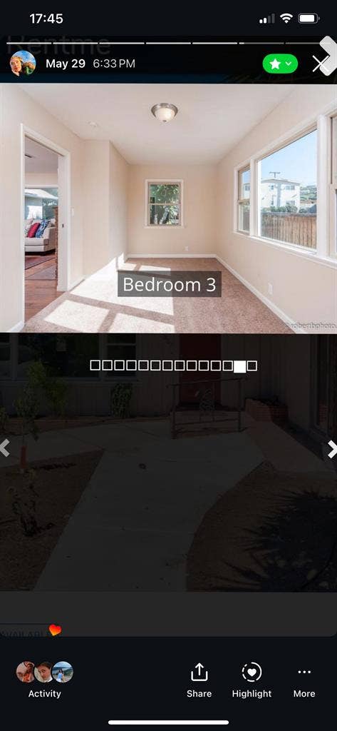3 bedroom house: One room available