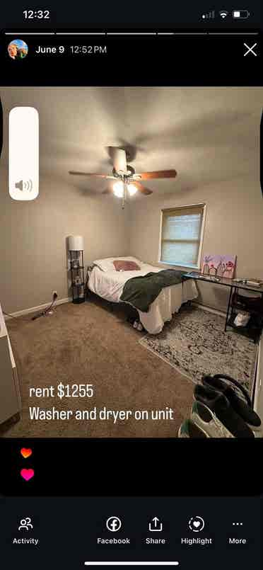 3 bedroom house: One room available