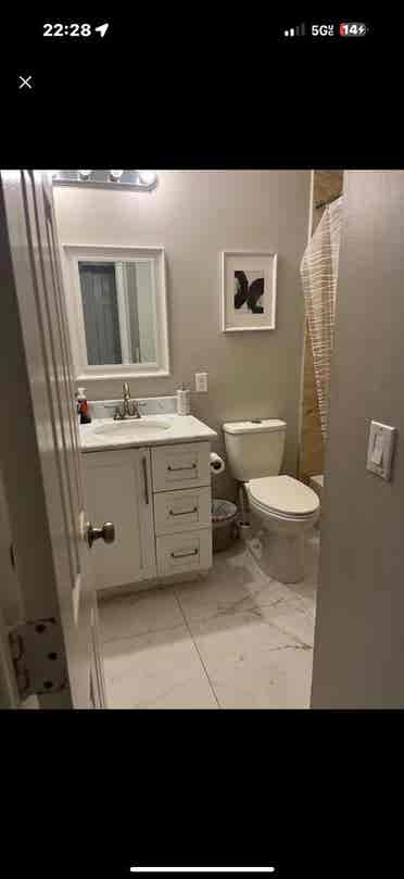 West Boca - bedroom & shared bath.