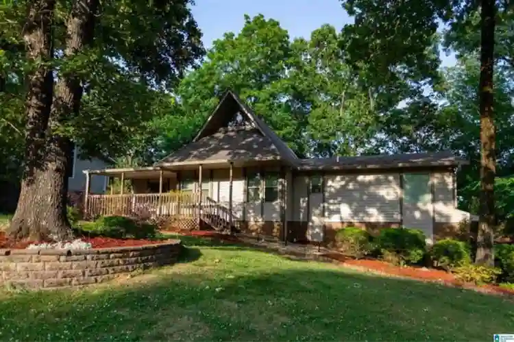 Furnished bedroom & living space