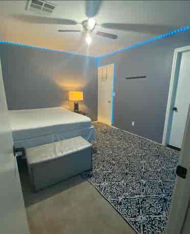 Private bedroom w/ shared bathroom