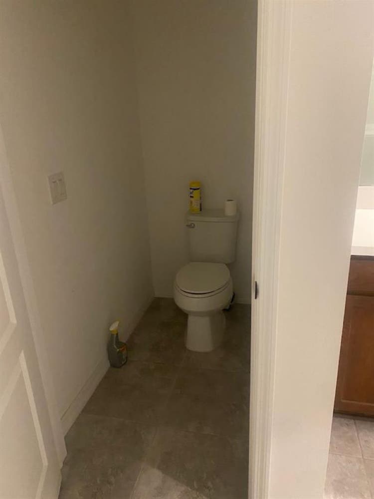 Master Bedroom with large bathroom