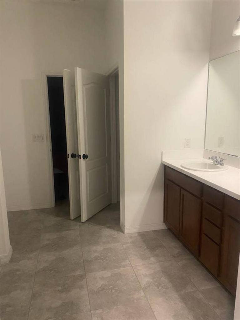 Master Bedroom with large bathroom