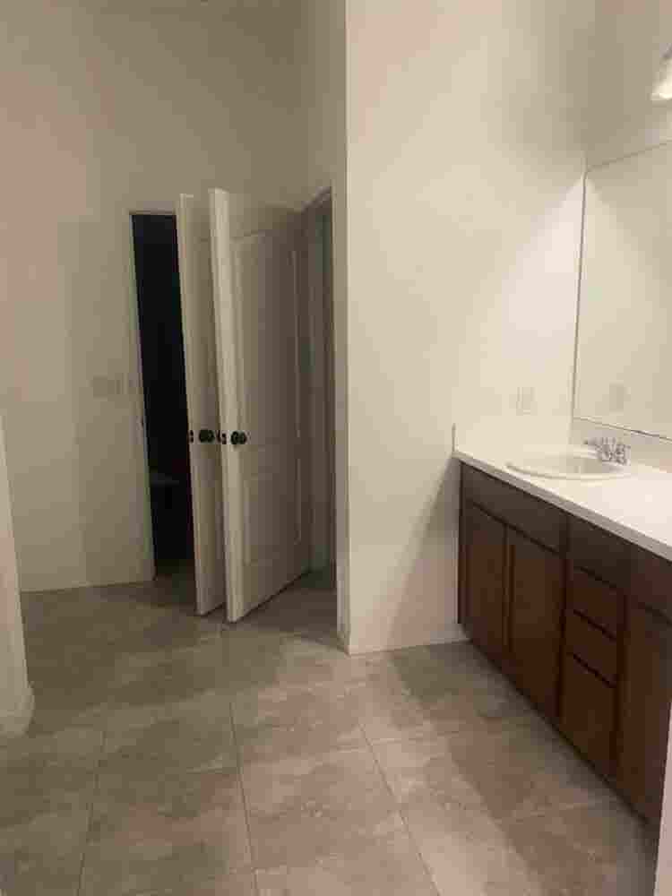 Master Bedroom with large bathroom