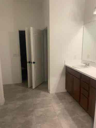 Master Bedroom with large bathroom