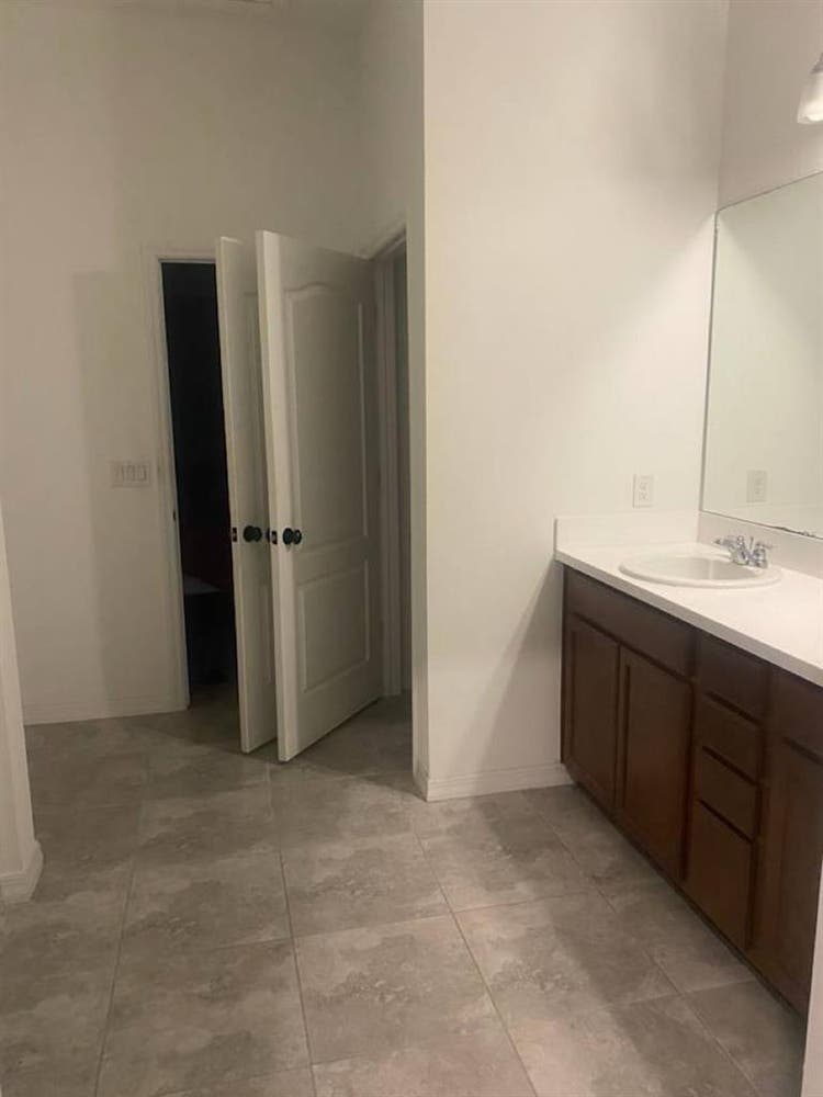 Master Bedroom with large bathroom