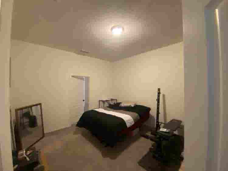 Master Bedroom with large bathroom