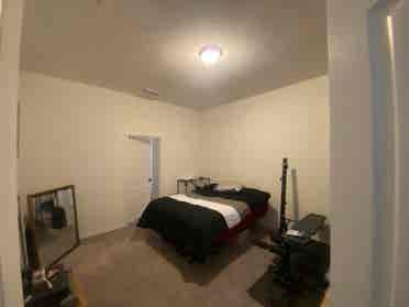 Master Bedroom with large bathroom