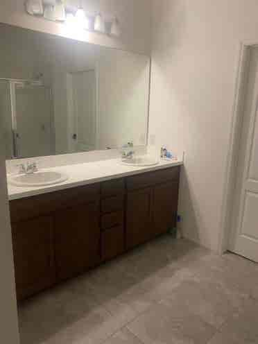 Master Bedroom with large bathroom