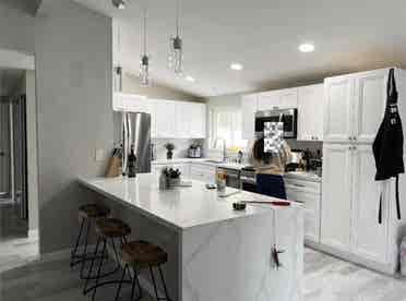 Master bedroom w/ private bathroom