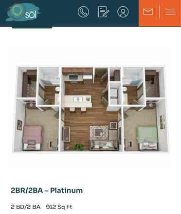 Private bedroom for rent