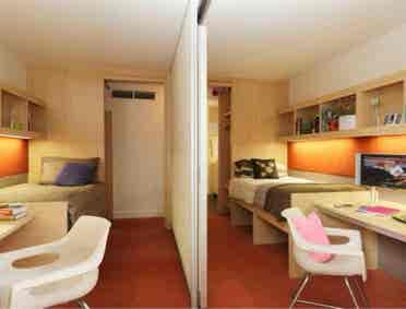 1 Bedroom in 2 Bedrooms studio