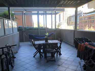 City apartment with large balcony
