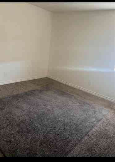 Empty bedroom and bathroom