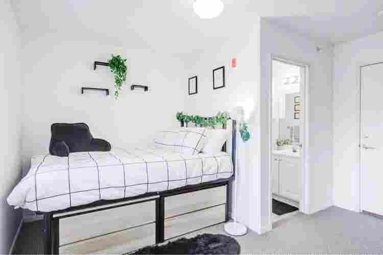Bedroom with bathroom